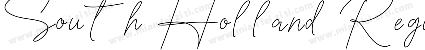 South Holland Regula字体转换
